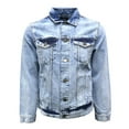 thumbnail image 3 of X RAY Men's Denim Jacket, Washed Ripped Distressed Flex Stretch Casual Trucker Biker Jean Jacket, Acid Blue, XX-Large, 3 of 8