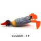 thumbnail image 4 of Toystoory Señuelo de pesca de pato, aletas giratorias, animales artificiales, agua , cebos de simulación 3D, patrón de escamas de pescado Type3 NO3, 4 of 6