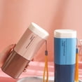 thumbnail image 3 of Toothbrush Case Toothpaste Container Dust-Proof Sanitary Plastic Daily Use Holder Stand Dorm, 3 of 10