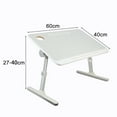 thumbnail image 2 of Baellsa Adjustable Height & Angle Laptop Bed Tray Table, Foldable Portable Lap Desk for Sofa Couch, 2 of 8