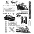 thumbnail image 2 of Tim Holtz Cling Stamps 7"X8.5"-Travel Ways, 2 of 2