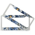 thumbnail image 2 of 2 Pieces Flower Bouquet Blue White License Plate Frame Navy Watercolor Flowers Car License Plate Frame Stainless Aluminum 2 Holes for US And CA, 2 of 6