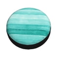 thumbnail image 3 of Gaeub Teal Turquoise 14-17in Tire Cover, Spare Tire Cover, for Camper Caravan, Trailer, Car, Truck, SUV, Jeep - 14 inch, 3 of 9