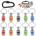 thumbnail image 2 of PENGXIANG 11Pcs 1/4inch Hex Shank Aluminum Alloy Screwdriver Bit Portable Extension Bar Keychain Screw Adapter with Lock Buckle Drill Screw Adapter for Screw Driver, 2 of 9
