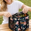 thumbnail image 6 of Large Cooler Bag, Insulated Lunch Tote for Women, Lunch Cooler Bag with Shoulder Strap, Travel Cooler Bag, 13X10X11 in Striped Pattern Leakproof Outdoor Picnic Car Drink Cold, 6 of 9
