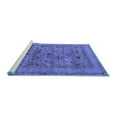 thumbnail image 2 of Ahgly Company Machine Washable Indoor Rectangle Oriental Blue Industrial Area Rugs, 7' x 9', 2 of 4