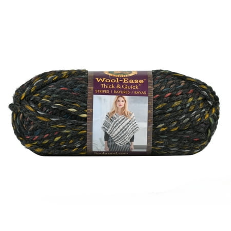 UPC: 0023032646183 | Lion Brand Yarn Wool-Ease Thick and Quick Bedrock Classic Super Bulky Acrylic Wool Multi-color Multi-color Yarn