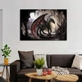 thumbnail image 6 of Dark Dragon Canvas Wall Art Prints Poster Gifts Photo Picture Painting Posters Room Decor Home Decorative 12x18inch(30x45cm), 6 of 6
