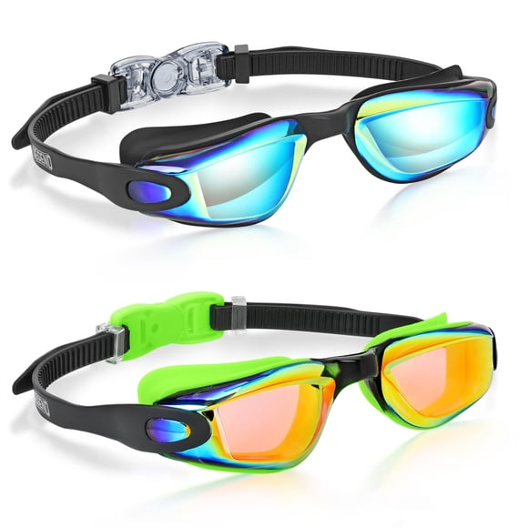 Pack de 2 gafas de natación Aegend Kids para niños de 3 a 14 años