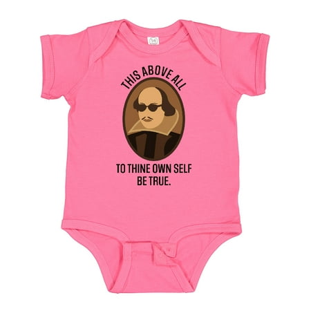 

Inktastic To Thine Own Self Be True Shakespeare Gift Baby Boy or Baby Girl Bodysuit