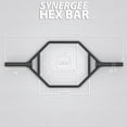 thumbnail image 3 of Synergee 20kg Black Oxide Olympic Hex Barbell with Standard Height Handles for Squats, Deadlifts, Shrugs and Power Pulls, 3 of 7