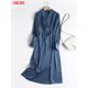 thumbnail image 2 of Tangada moda mujer elegante satén vestido manga larga Oficina señoras Midi vestido con barra 6D105 Tan Jianjun  unisex, 2 of 2