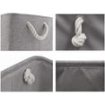 thumbnail image 2 of Boîtes de Rangement Pliables, Grands Paniers en Tissu, Lot de 3 (Gris, Petit), 2 of 4