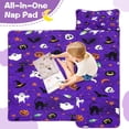 thumbnail image 4 of Halloween Purple Spider Web Pattern Toddler Nap Mats for Kids Preschool,50"x20" Sleeping Mat Bag or Kids,Toddler Sleeping Bag,Toddler Nap Mat or Daycare, 4 of 6
