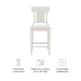 thumbnail image 5 of Linon Roseglen 26" High Back Indoor Wood Counter Stool, Whitewash/Beige, 5 of 13