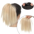 thumbnail image 2 of Messy Straight Hair Bun Synthetic Chignon Donut Updo Hairpieces Elastic Band Short Ponytail Extension, 2 of 6