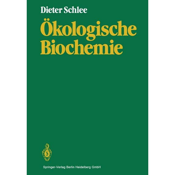 Ãkologische Biochemie, (Paperback)