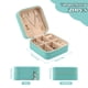 thumbnail image 2 of Organizador de Joyas de Viaje Pequeño  Estuche Portátil de PVC Caja de Almacenamiento para Anillos Pendientes Collares (20PCS), 2 of 7