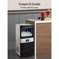 thumbnail image 3 of Commercial Ice Maker Machine 130lbs 24H, Stainless Steel Under Counter ice Machine with 33lbs Ice Storage Capacity, Freestanding Ice Maker 5*12 52KG, 3 of 5