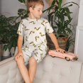 thumbnail image 4 of Balery Cartoon Snake Conjunto de Pijama Infantil de Manga Corta con Estampado – Ropa de Dormir de Algodón Suave-3X-Large, 4 of 6