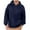 Navy, variant on ZUKMRJPC Hoodies For Men Pullover Long Sleeve Classic Solid Color Loose Fit Hooded Sweatshirt Personalized Small Ears Hoodies with Pockets