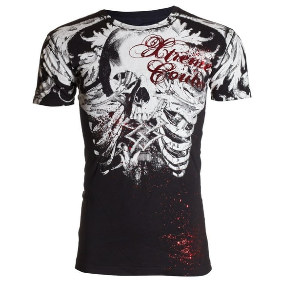 XTREME COUTURE Mens Short Sleeve PERSIMMON Crewneck T-Shirt