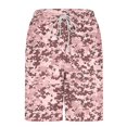 thumbnail image 4 of GUZOM Mens Pink Camo Swim Trunks Board Shorts with Compression Liner Quick Dry for Swimming Surfing & Beach,Size S, 4 of 6