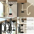 thumbnail image 4 of 2026 Upgrade 2 in 1 Garland and Stocking Mantel Holders with 2 Hooks, Christmas Stocking and Garland Hanger Dual Purpose with Two Hooks (Black*8), 4 of 6