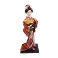 thumbnail image 4 of Muñeca kimono japonesa de 11,81'', adorno de mesa de muñeca oriental geisha artesanal. Estilo F, 4 of 9