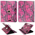 thumbnail image 2 of Camo pink Pintree folio tablet Case for Acer Iconia Tab 8 inch android tablet cases 8 inch  Slim fit standing protective rotating universal PU leather standing cover, 2 of 2
