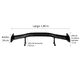 thumbnail image 3 of Spoiler aleron universal Trasero estilo fibra de carbono Aluminio negro, 3 of 5