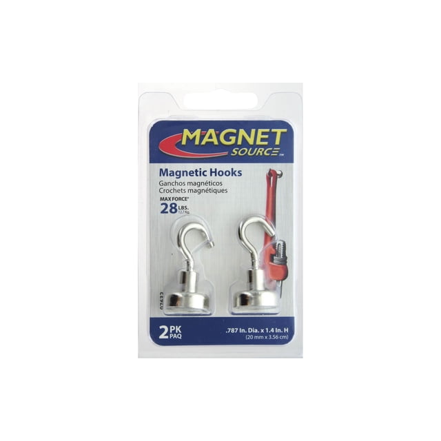 07632 THE MAGNET SOURCE MAGNET HOOK 787 28 2PC