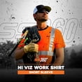 thumbnail image 4 of SafetyShirtz Men's SS360 Wildland Sasquatch - Class 2 - Type-R - UPF 40 - Reflective Safety Shirt, Orange - 4X-Large, 4 of 6