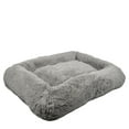 thumbnail image 5 of (4 pack) Vibrant Life Large Furry Bolster Dog Bed, Taupe, 36" x 27", 5 of 7