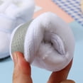 thumbnail image 6 of Jkety Toddler Girl Shoes Baby Boys Girls Cozy Fleece Booties with Grippers Stay On Slipper Socks Toddler Crib Winter Shoes for Boys Girls White,4, 6 of 7