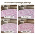 thumbnail image 7 of ODIKA 5'x7' Ultra-Soft Area Rug, Purple Boho Abstract Symmetrical Motif Watercolor Ombre Blend None Washable, Bare feet friendly, Silk-Touch for Bedroom Home office, 7 of 7