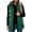 Army Green, variant on Womens Puffer Vests Hooded Sleeveless Quilted Zip Up Jacket with Snap Button Front and Pockets Cotton Solid Color Warm Outerwear for Outdoor Activities