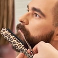 thumbnail image 6 of Men'S Beard Brush - Leopard Print - Slick Back Hair Brush for Smoothing Ponytail Soft Boar Styling Edge Control Brush for Sleek Hair Teasing Hair Brush for Men Women, 1 Men'S Beard Makeup Organizer, 6 of 6