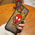 thumbnail image 3 of Funda de teléfono mate para OPPO RENO 8 8T 7Z 7 6Z 6 5 4 3 PRO PLUS 4G 5G Funda Capa Shell Marvel dibujos animados héroe Spider-Man Lron Man, 3 of 5