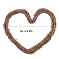 thumbnail image 2 of Christmas Wreath,Visland Heart Shape Natural Grapevine Wreath Ring DIY Craft Vines Base Grapevine Roll Wreath Door Garland Home Wedding Decor For Christmas, 2 of 7