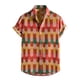 thumbnail image 1 of Camisa Hombre Camisa floral para hombres Tropical Casual Manga corta Botón abajo Impreso Camisas de playa (Watermelon Red, XXL), 1 of 3