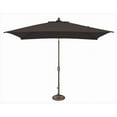 thumbnail image 1 of SimplyShade Parasol de Marché Rectangulaire à Inclinaison par Bouton-Poussoir 6 x 10 Pi Noir, 1 of 2