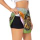 thumbnail image 1 of Balery A monarch butterfly Pantalones cortos deportivos para mujer con forro y dos bolsillos, elásticos, para entrenamiento, gimnasio, yoga-Small, 1 of 7