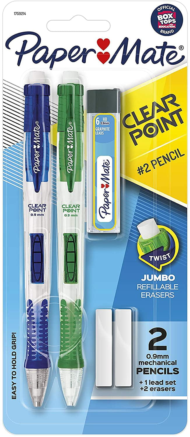 Paper Mate Clearpoint Mechanical Pencils and Lead Refills, 0.9 mm 2
