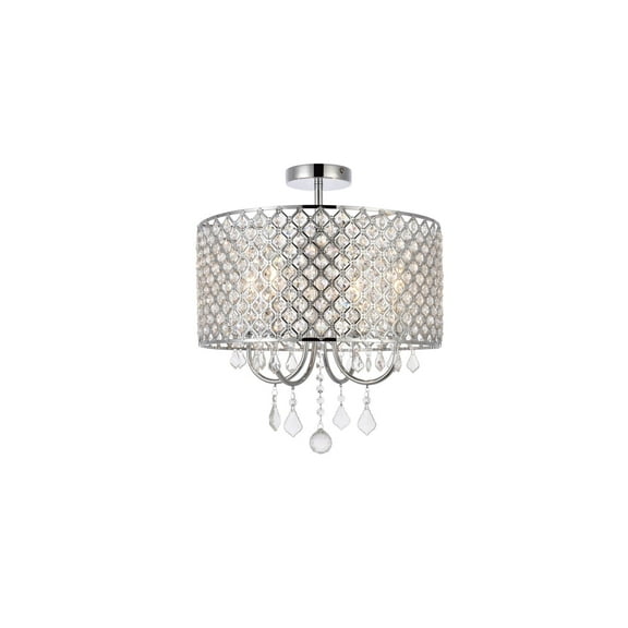 Illume 4 Light Flush Mount in chrome