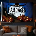 thumbnail image 6 of Deago Halloween House Flag 3x5 Ft Pumpkin Jack O Lantern Bat Spider Banner Halloween Party Supplies Indoor Outdoor Decoration (Blue), 6 of 8