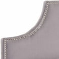 thumbnail image 3 of Safavieh Hallmar Classic Elegant Upholstered Headboard, Queen, Arctic Grey, 3 of 3