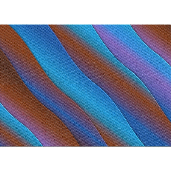 Ahgly Company Machine Washable Indoor Rectangle Transitional DodgerBlue Area Rugs, 6' x 9'