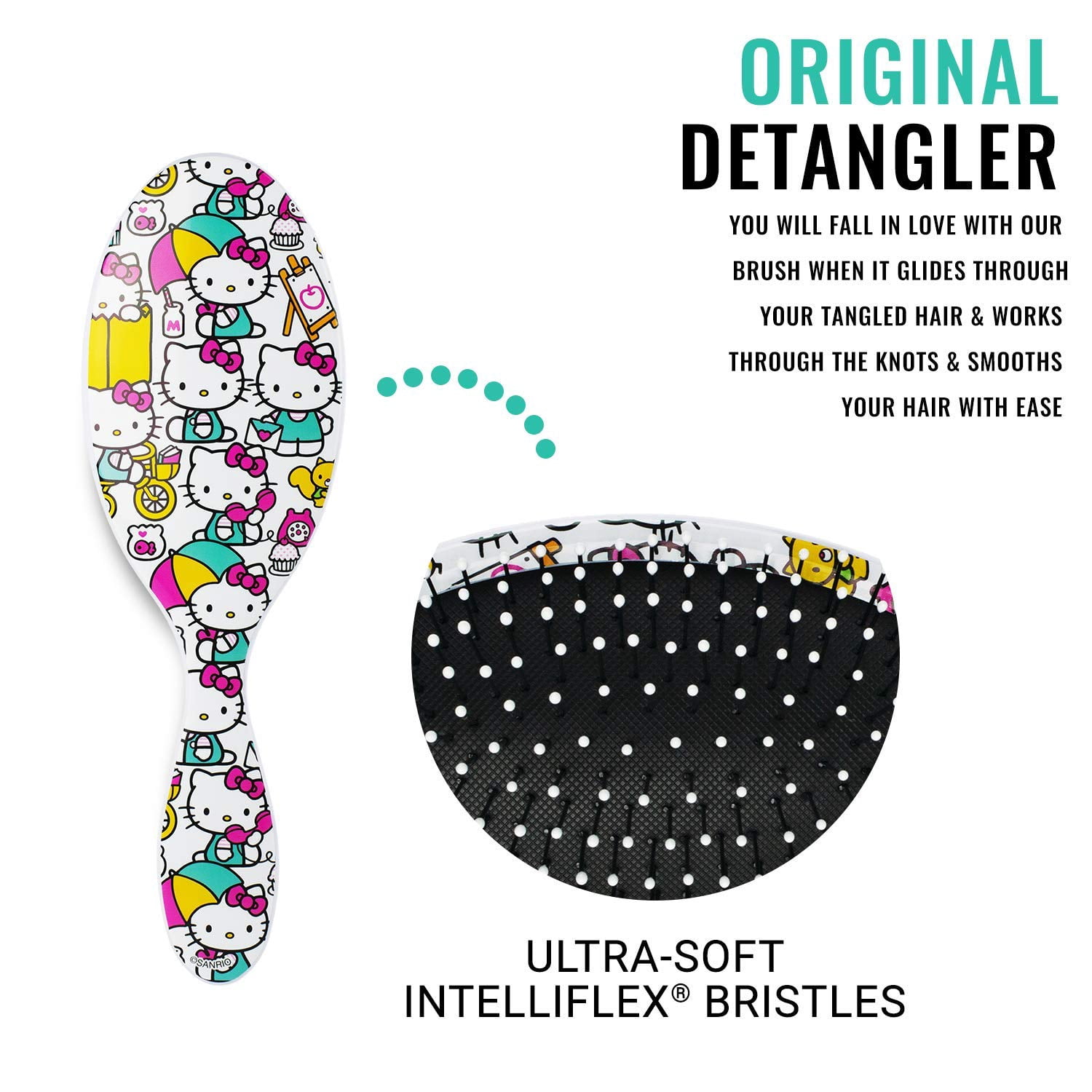 The Wet Brush Hello Kitty Original Detangler - Under My Umbrella