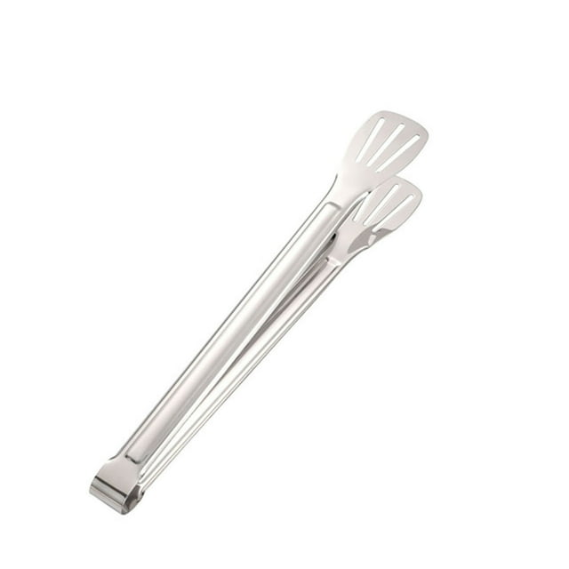 Fiudx Pinza para Alimentos de Acero Inoxidable, Mango Ergonómico, Acabado Pulido Espejo, Resistente Al Calor, Ideal para Barbacoa, Ideal para Cocinar Al Aire Libre, Apta para Lavavajillas, 1 Pieza